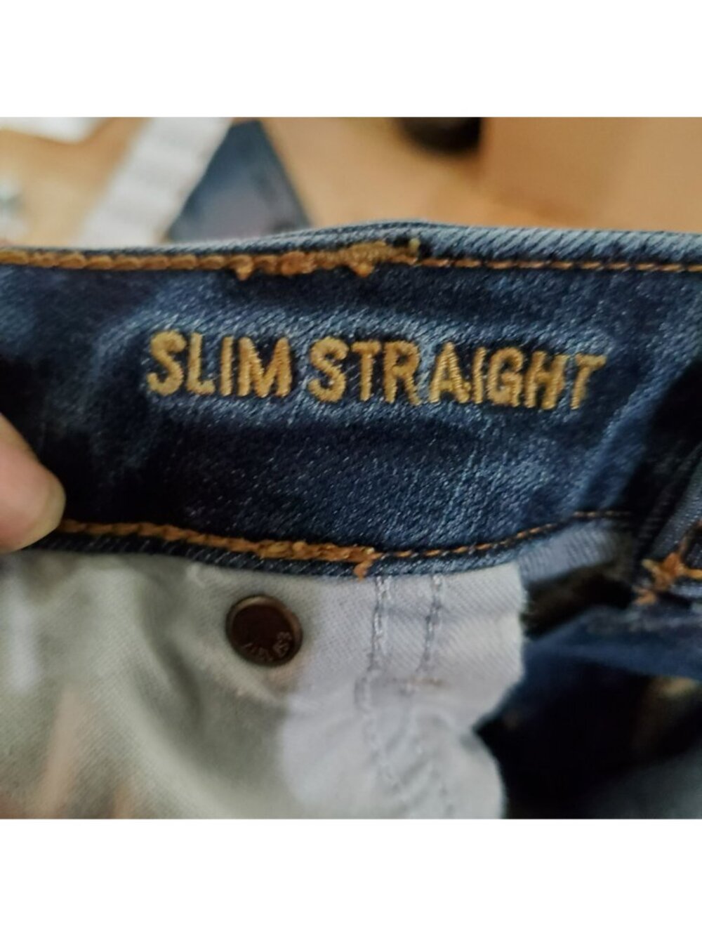 American Eagle Jeans Mens 36x32 Blue Slim Straight 360° Extreme Flex Medium Wash - Picture 3 of 13